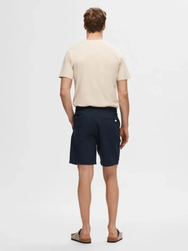 SELECTED SEERSUCKER SHORTS Blue Clearance