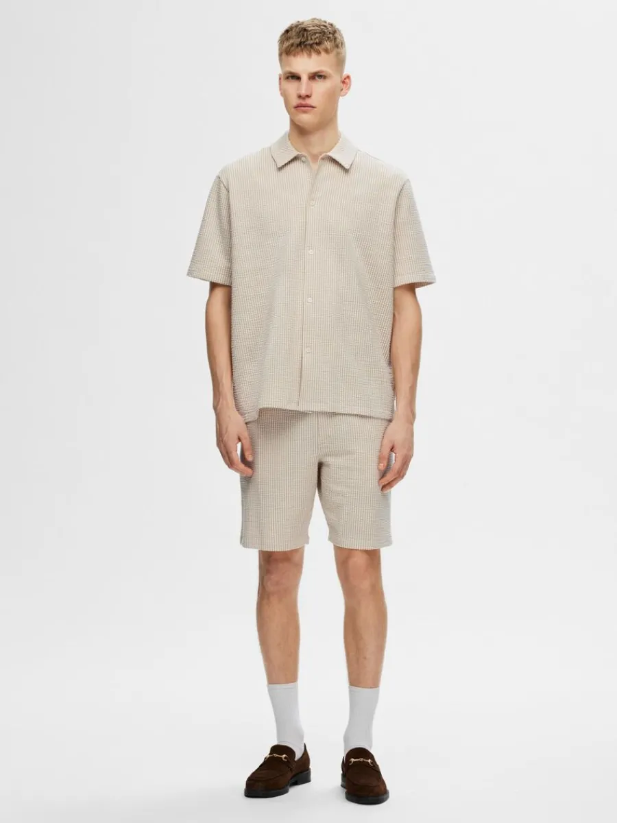 seersucker_shorts_2-5.webp SELECTED SEERSUCKER SHORTS Beige Cheap
