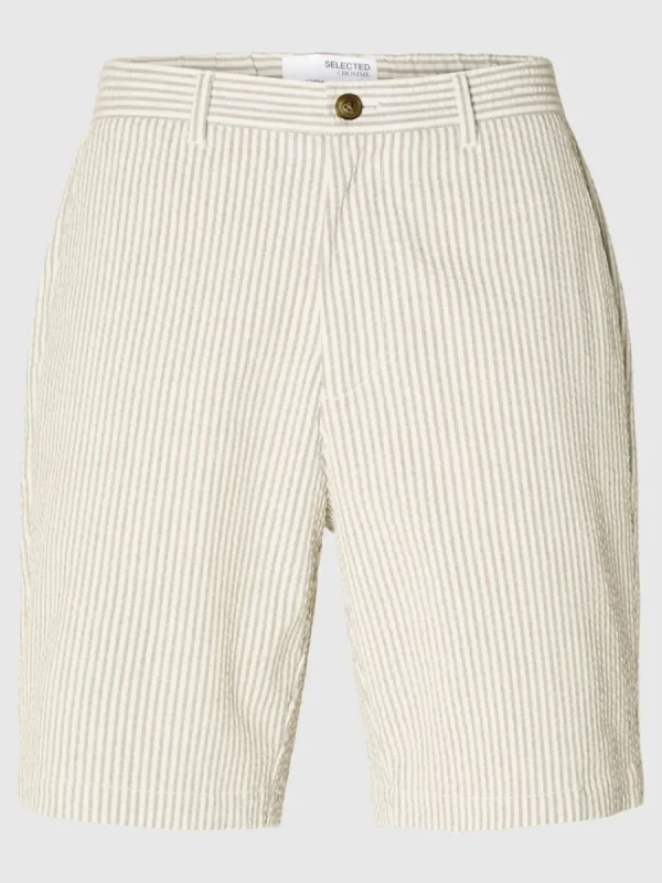 SELECTED SEERSUCKER SHORTS Green Sale