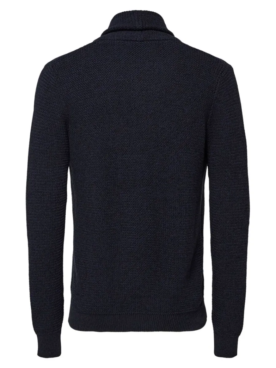 sjalkrage_stickad_kofta_6.webp SELECTED SJALKRAGE STICKAD KOFTA Blue Flash Sale