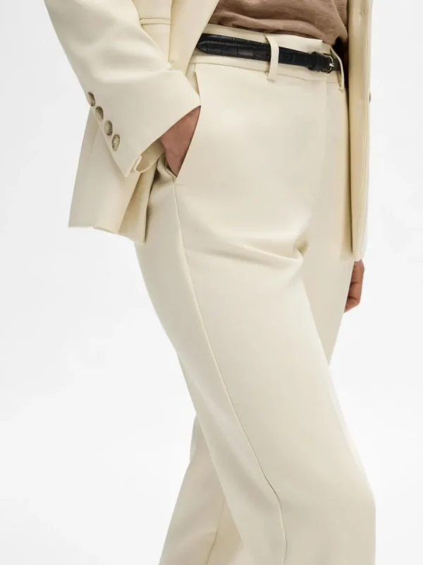 SELECTED SKRÄDDARSYDD BESKUREN BYXOR Beige Fashion