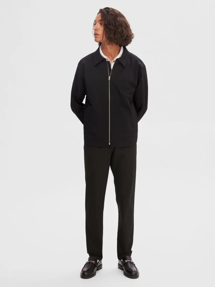 skrddarsydd_blixtlsfrsedd_2.webp SELECTED SKRÄDDARSYDD BLIXTLÅSFÖRSEDD JACKA Black Cheap