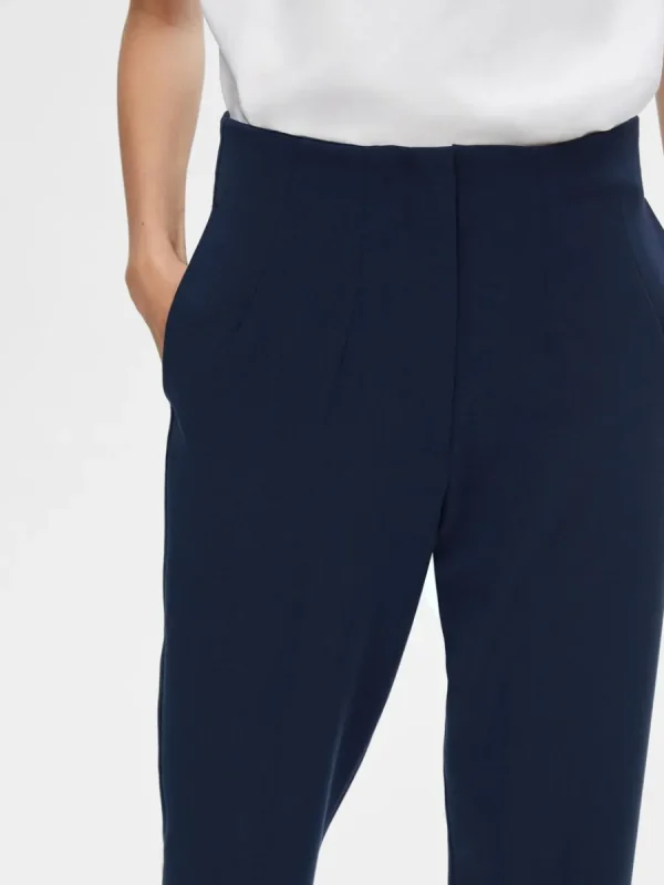 SELECTED SKRÄDDARSYDDA - AVSMALNANDE BYXOR Blue Flash Sale