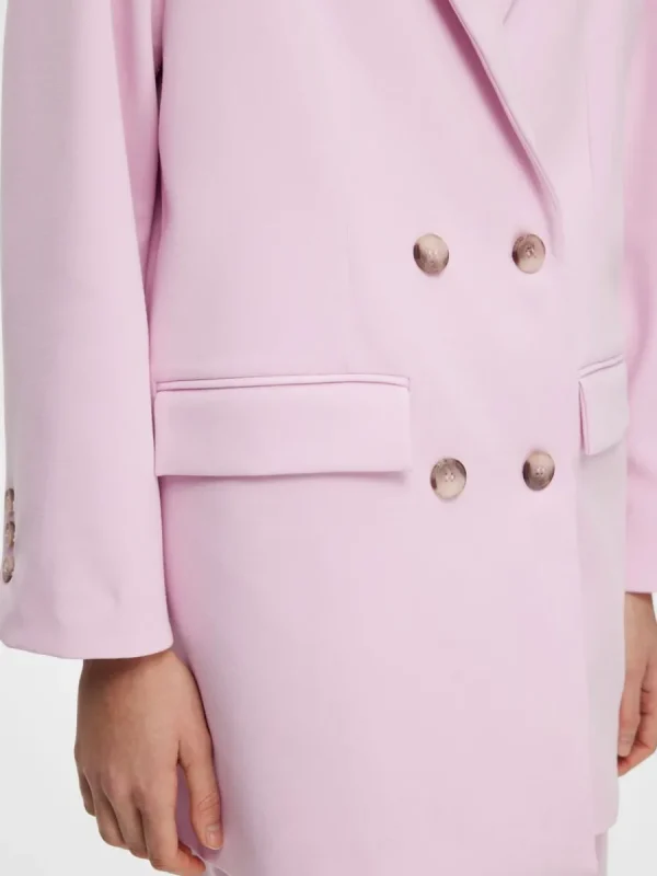 SELECTED SKRÄDDARSYDDA - ENKELKNÄPPT KAVAJ Pink Store