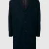 SELECTED SKRÄDDARSYDDA - LÅNG KAPPA Black Best