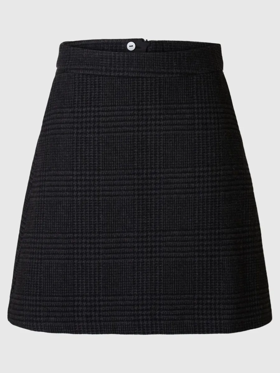 skrddarsydda__minikjol_0-1.webp SELECTED SKRÄDDARSYDDA - MINIKJOL Grey Best Sale