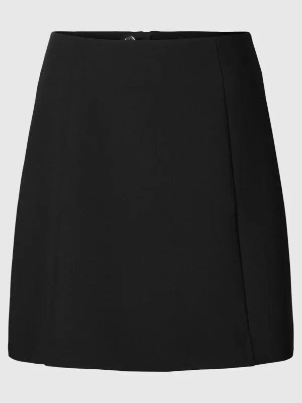 SELECTED SKRÄDDARSYDDA - MINIKJOL Black Cheap