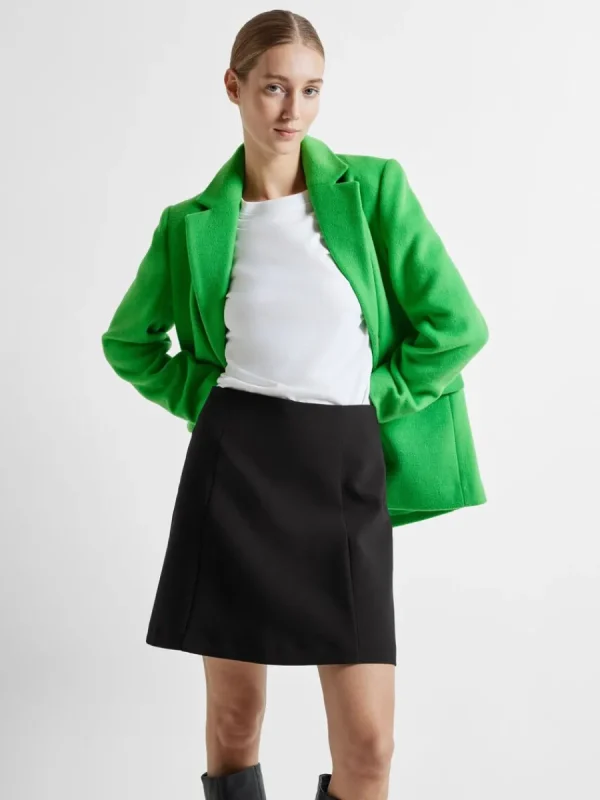 SELECTED SKRÄDDARSYDDA - MINIKJOL Black Cheap