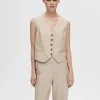 SELECTED SKRÄDDARSYDDA - VÄST Beige Cheap