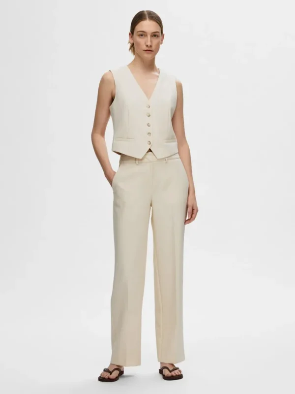 SELECTED SKRÄDDARSYDDA - VÄST Beige Online