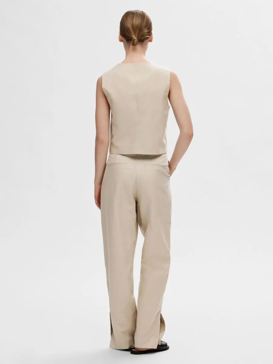 skrddarsydda__vst_4-4.webp SELECTED SKRÄDDARSYDDA - VÄST Beige Cheap