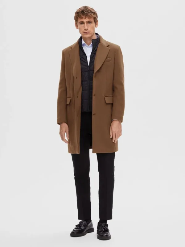SELECTED SKRÄDDARSYDDA - YLLEKAPPA Brown Sale