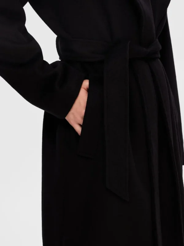 SELECTED SKÄRPFÖRSEDD KAPPA Black Outlet