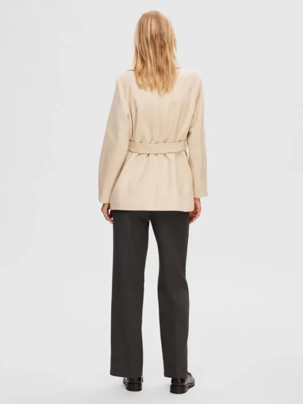 SELECTED SKÄRPFÖRSEDD KAPPA Beige Best