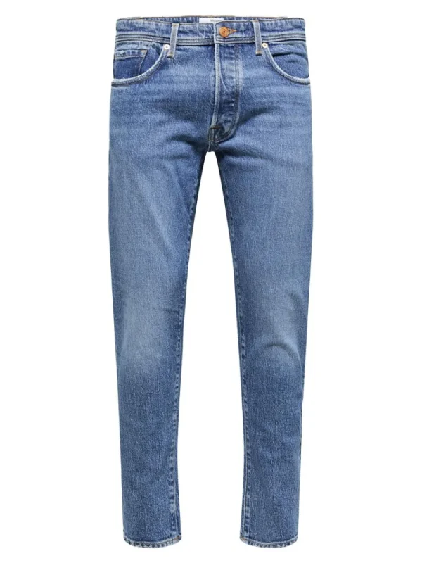 SELECTED 172 SLIM AVSMALNANDE JEANS Blue Hot