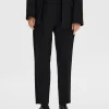 SELECTED SLIM FIT BESKURNA BYXOR Black Fashion