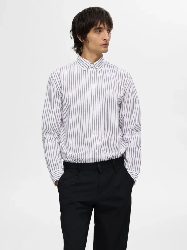 SELECTED SLIM FIT BOMULL SKJORTA White Online