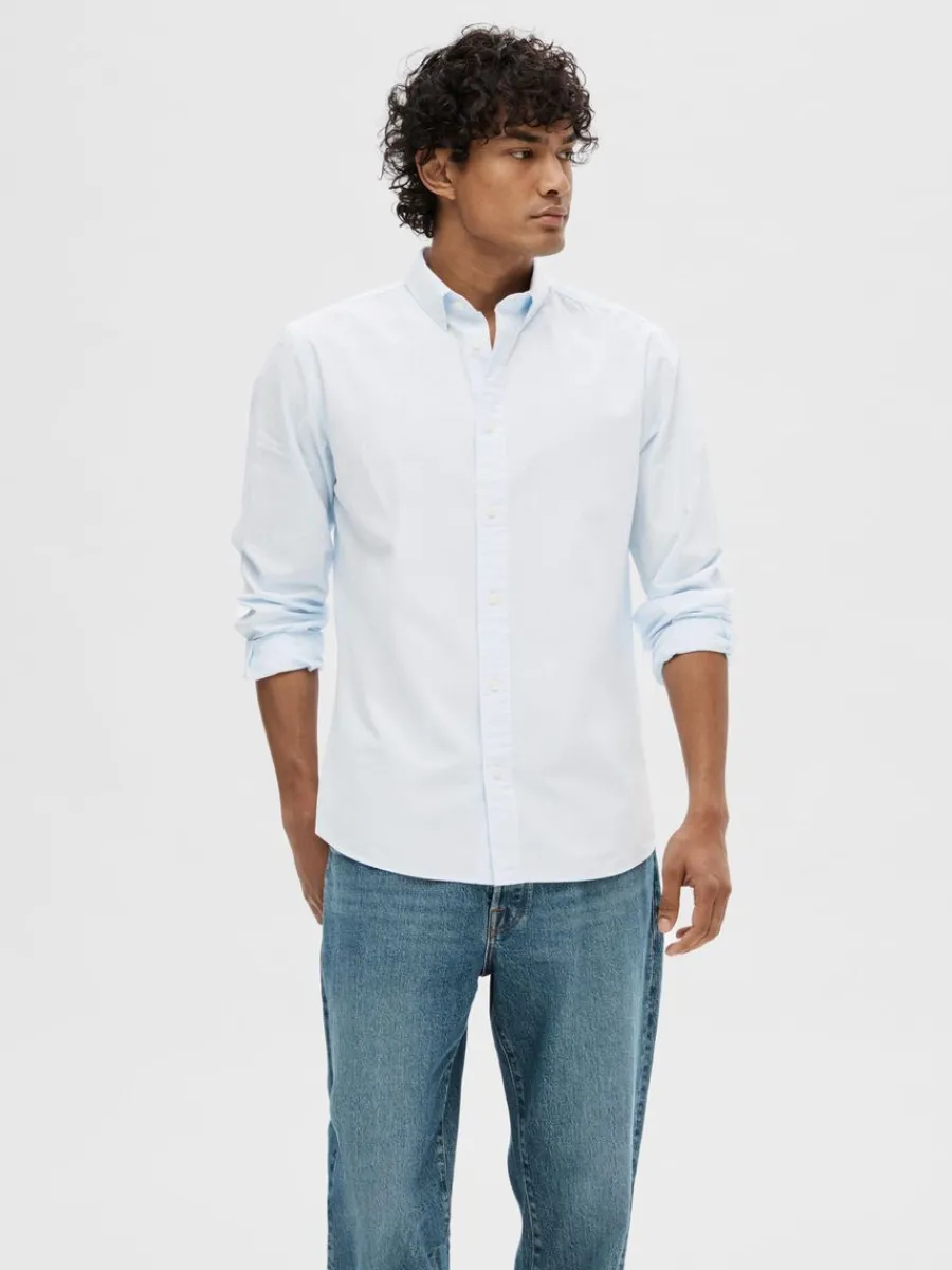 slim_fit_bomull_skjorta_2.webp SELECTED SLIM FIT BOMULL SKJORTA Blue Discount