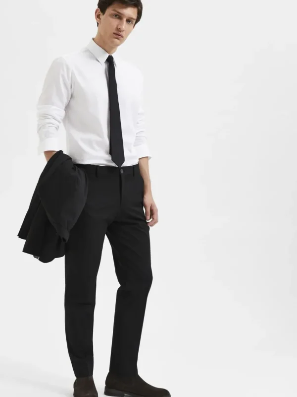 SELECTED 175 SLIM FIT BYXOR Black Fashion