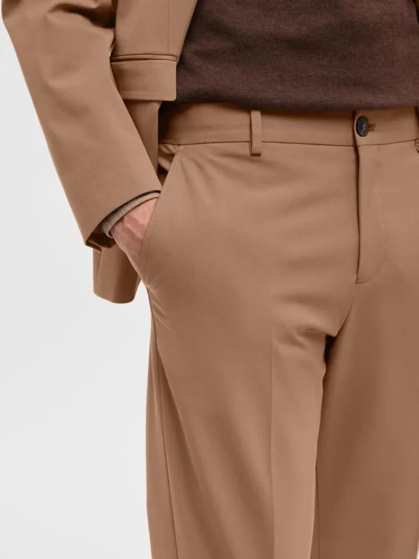 SELECTED 175 SLIM FIT BYXOR Brown Flash Sale