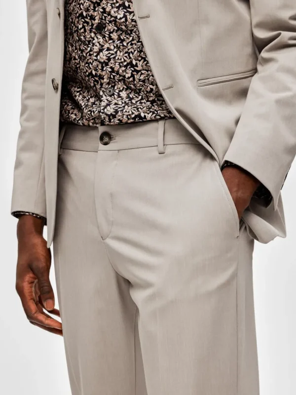 SELECTED 175 SLIM FIT BYXOR Beige Flash Sale