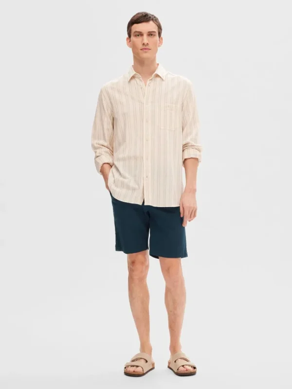 SELECTED SLIM FIT CHINOSHORTS Blue Best