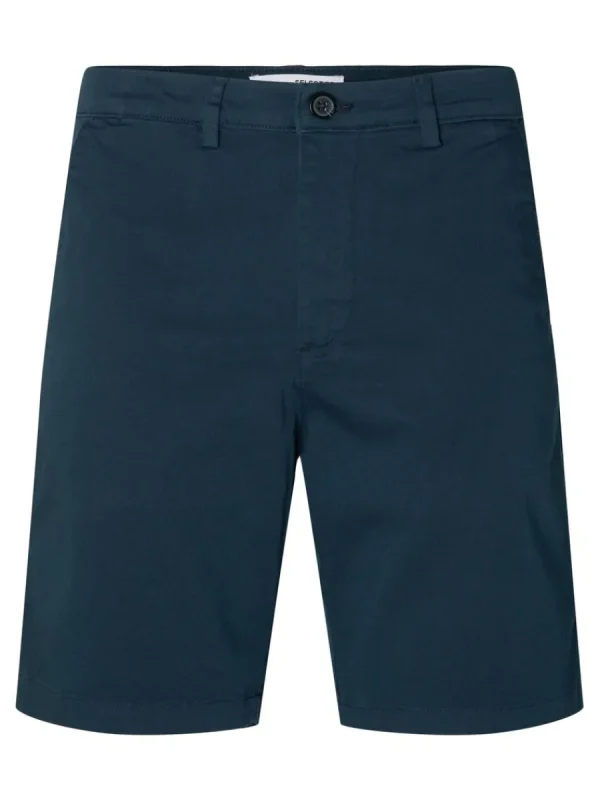 SELECTED SLIM FIT CHINOSHORTS Blue Best