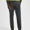 SELECTED 175 SLIM FIT FLEX CHINOS Grey Flash Sale