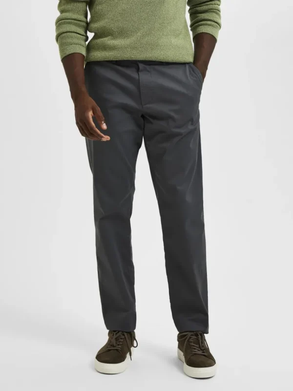 SELECTED 175 SLIM FIT FLEX CHINOS Grey Flash Sale