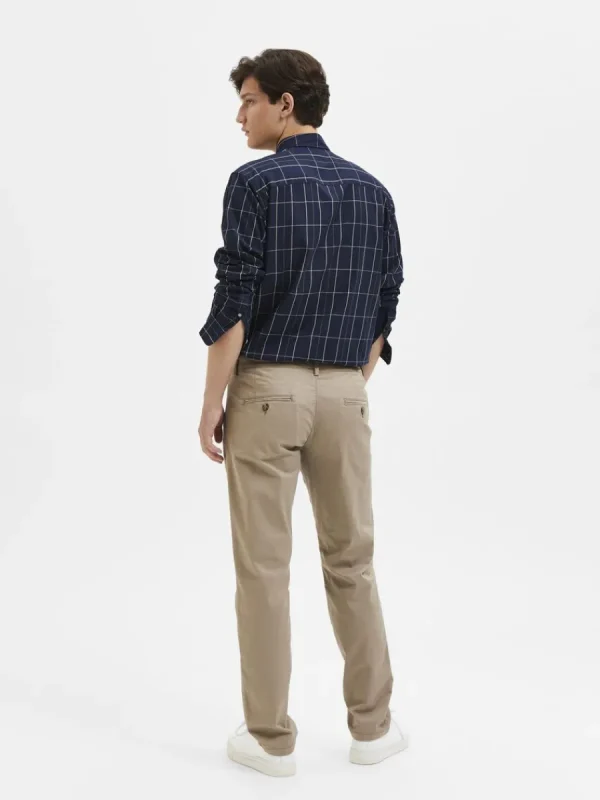 SELECTED 175 SLIM FIT FLEX CHINOS Brown Cheap