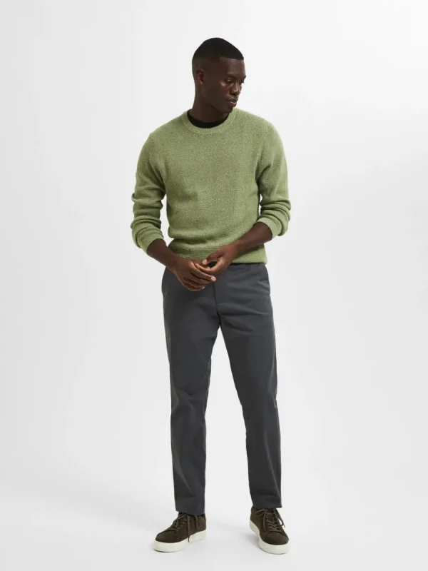 SELECTED 175 SLIM FIT FLEX CHINOS Grey Flash Sale