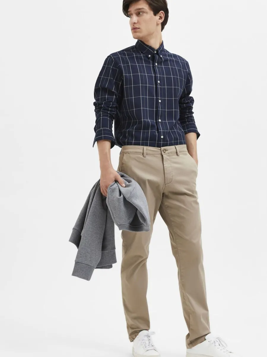 slim_fit_flex_chinos_3-6.webp SELECTED 175 SLIM FIT FLEX CHINOS Brown Cheap