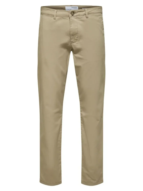 SELECTED 175 SLIM FIT FLEX CHINOS Brown Cheap