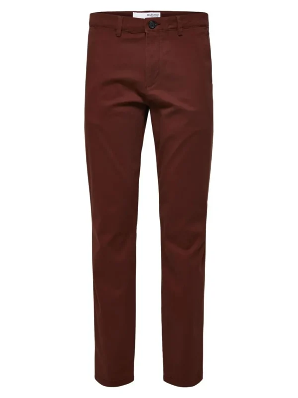 SELECTED 175 SLIM FIT FLEX CHINOS Brown New