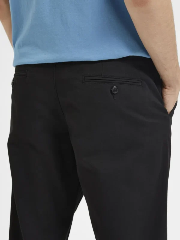 SELECTED 175 SLIM FIT FLEX CHINOS Black Clearance