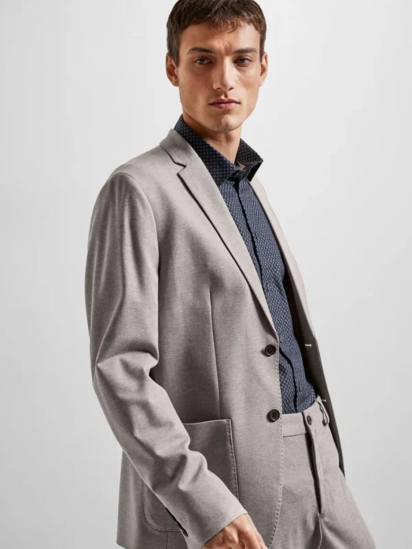 SELECTED SLIM FIT JERSEY KAVAJ Grey Hot