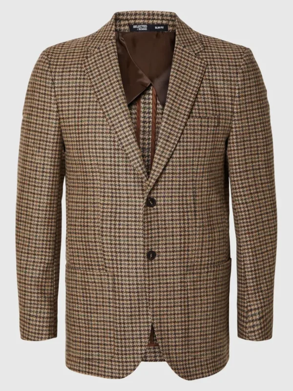SELECTED SLIM FIT KAVAJ Brown Discount