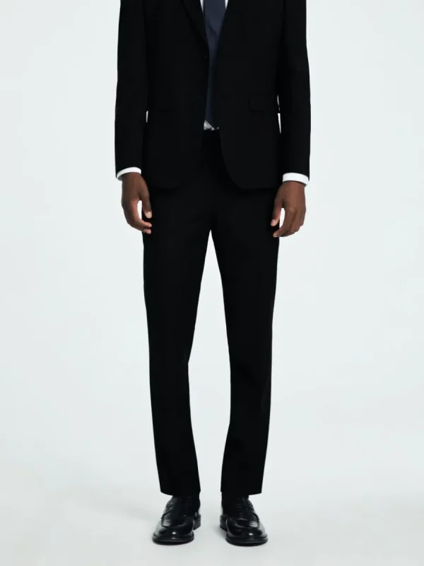 SELECTED SLIM FIT KOSTYMBYXOR Black Online