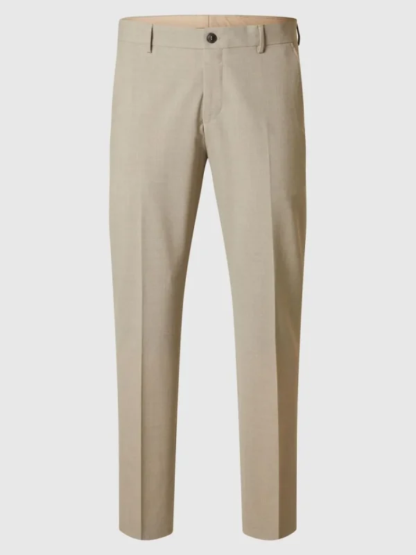 SELECTED SLIM FIT KOSTYMBYXOR Beige Hot
