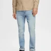 SELECTED 175 SLIM FIT LJUS TVÄTT JEANS Blue Online