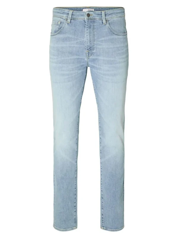 SELECTED 175 SLIM FIT LJUS TVÄTT JEANS Blue Online