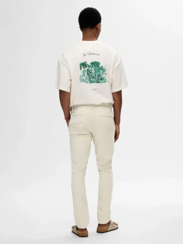SELECTED 175 SLIM FIT MANCHESTERBYXOR Beige Outlet