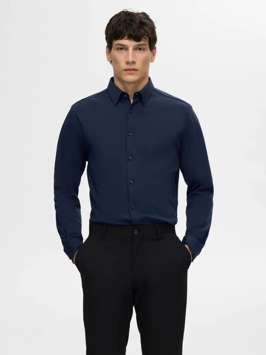 slim_fit_skjorta_0-11.webp SELECTED SLIM FIT SKJORTA Blue Flash Sale