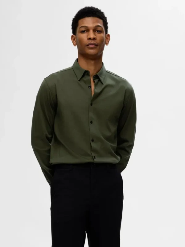 SELECTED SLIM FIT SKJORTA Green Clearance