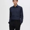 SELECTED SLIM FIT SKJORTA Blue Hot