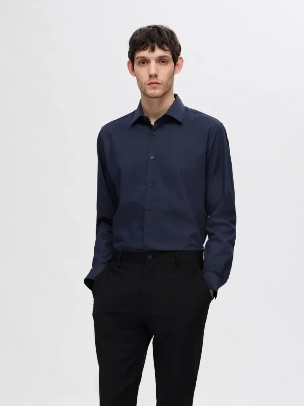 SELECTED SLIM FIT SKJORTA Blue Hot