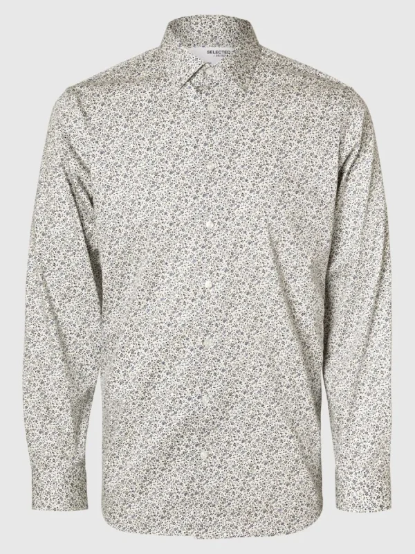 SELECTED SLIM FIT SKJORTA Beige Cheap