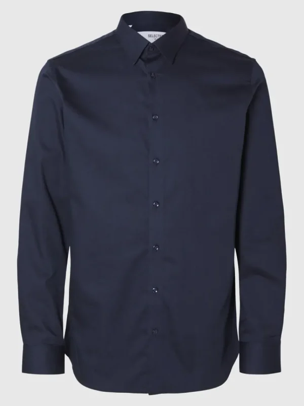 SELECTED SLIM FIT SKJORTA Blue Hot