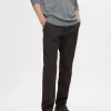 SELECTED 175 SLIM FIT STRUKTURERAD CHINOS Brown Store