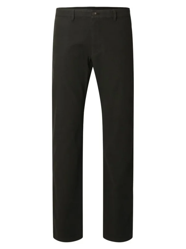 SELECTED 175 SLIM FIT STRUKTURERAD CHINOS Green Hot